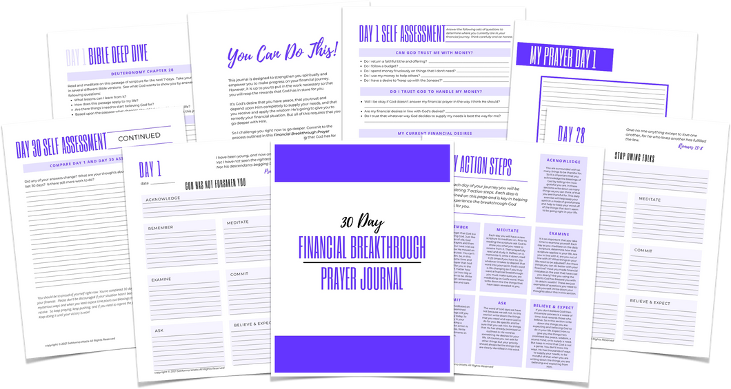 30 Day Financial Breakthrough Prayer Journal